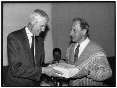 843716 Afbeelding van de directeur van de afdeling Wegen, verkeer en vervoer (WVV) van de provincie Utrecht, Balder ...